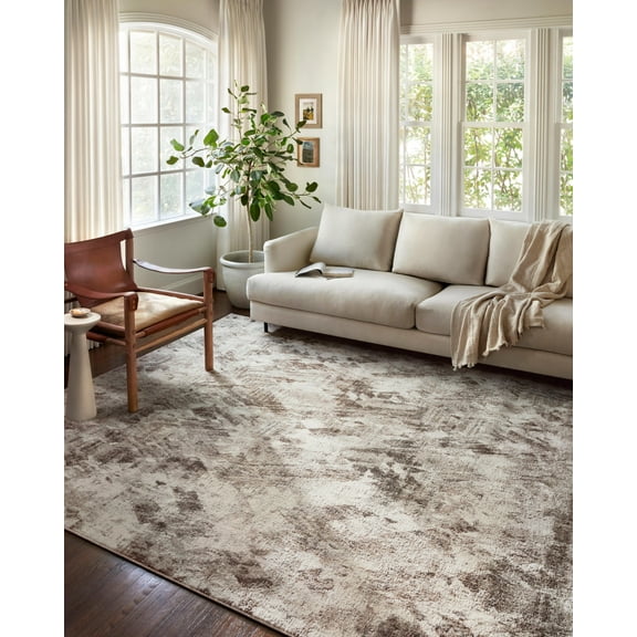 Loloi Austen AUS-03 Abstract Natural / Mocha Area Rug 2'-0" x 3'-0"