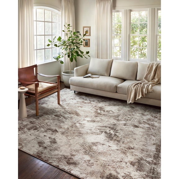 Loloi Austen AUS-03 Abstract Natural / Mocha Area Rug 7'-10" x 10'-6"
