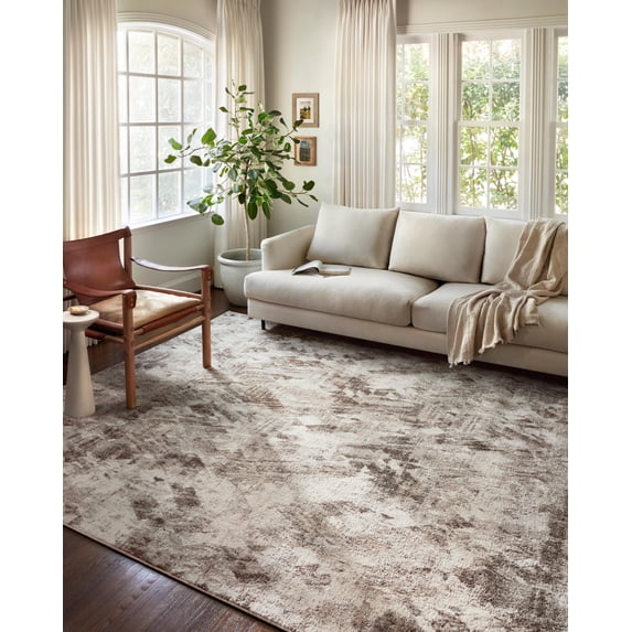 Loloi II Austen AUS-03 Abstract Natural / Mocha Area Rug 9'-3" x 13'-3"