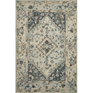 Loloi II Beatty Bea-01 Lt. Blue / Blue Hooked Area Rugs