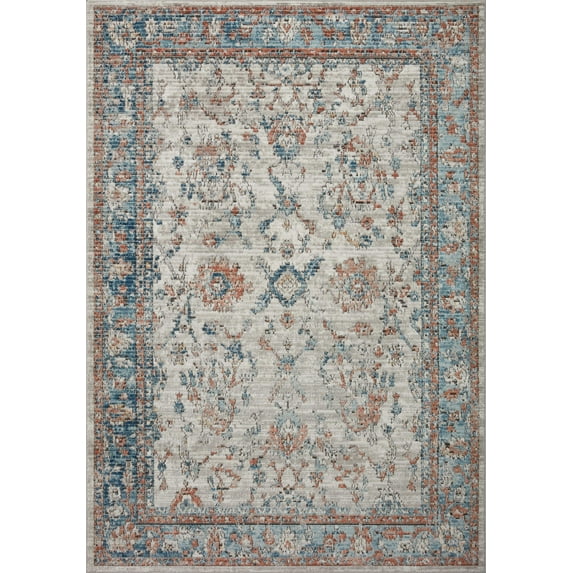 Loloi II Bianca Collection BIA-05 Dove / Multi, Traditional Area Rug 11'-6" x 15'