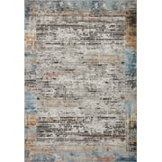 Loloi II Bianca Collection BIA-07 Ash / Multi, Abstract Area Rug 2-8" x 4