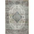 thumbnail image 1 of Loloi Bianca Collection BIA-10 Ivory / Ocean, Abstract Area Rug 2'-8" x 4', 1 of 4