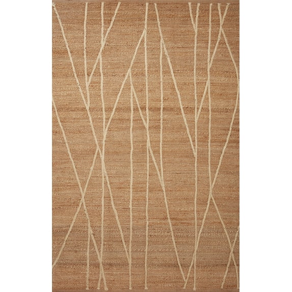 Loloi Bodhi Collection BOD-03 Natural / Ivory, Geometric Area Rug 7'-9" x 9'-9"