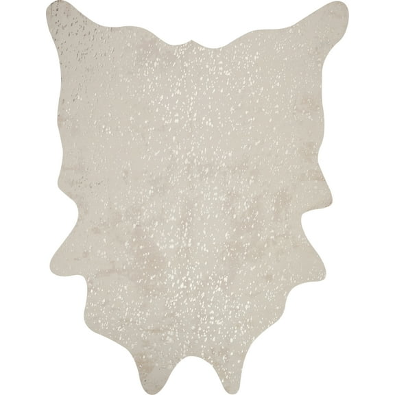 Loloi II Bryce Faux Cowhide Ivory / Champagne Area Rug