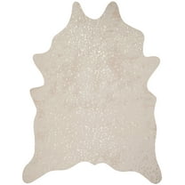Loloi II Bryce Faux Cowhide Ivory / Champagne Area Rug