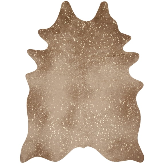 Loloi Bryce Faux Cowhide Tan / Gold Area Rug - Walmart.com