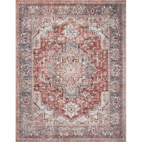 Loloi Cassandra Collection CSN-01 Rust / Multi Oriental Area Rug 11'-6" x 15'