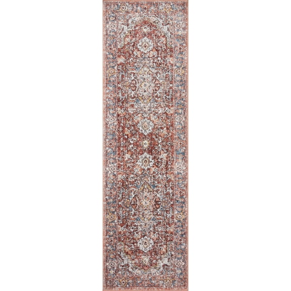 Loloi Cassandra Collection CSN-01 Rust / Multi Oriental Area Rug 2'-6" x 5'-9"