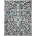 thumbnail image 1 of Loloi Cassandra Collection CSN-04 Blue / Rust Oriental Area Rug 18" x 18" Sample, 1 of 7