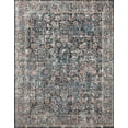 thumbnail image 1 of Loloi Cassandra Collection CSN-05 Blue / Multi Oriental Area Rug 18" x 18" Sample, 1 of 7