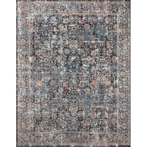 Loloi Cassandra Collection CSN-05 Blue / Multi Oriental Area Rug 5'-3" x 7'-9"