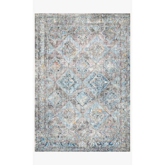 Loloi II Dante Oriental Granite / Lt. Blue Area Rug