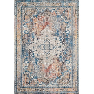 Loloi II Dante Oriental Multi / Stone Area Rug