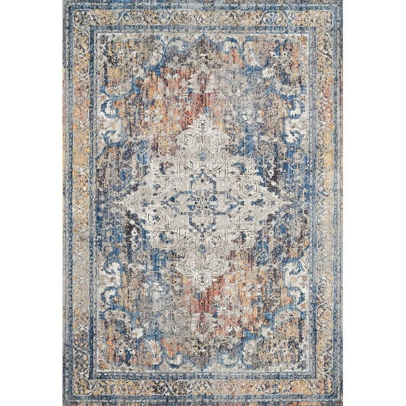 Loloi II Dante Oriental Multi / Stone Area Rug