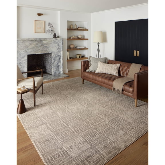 Loloi Darby Beige / Grey 18" x 18"Sample Rug