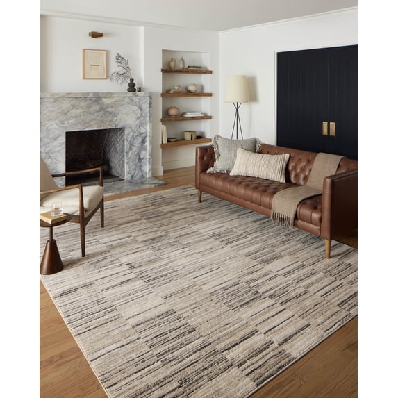 Loloi Darby Charcoal / Sand 2'-7" x 4' Accent Rug