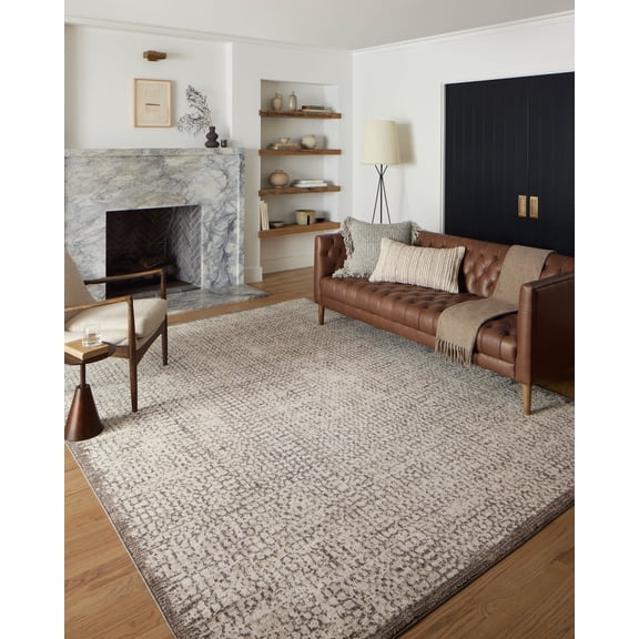 Loloi Darby Ivory / Stone 6'-7" x 9'-3" Area Rug