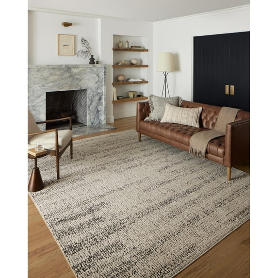 Loloi II Darby Oatmeal / Charcoal 2'-7" x 8'-0" Runner Rug