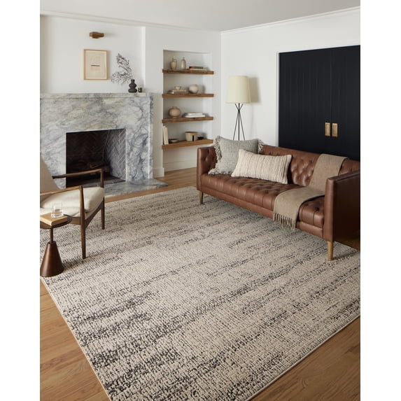 Loloi Darby Oatmeal / Charcoal 9'-2" x 13' Area Rug