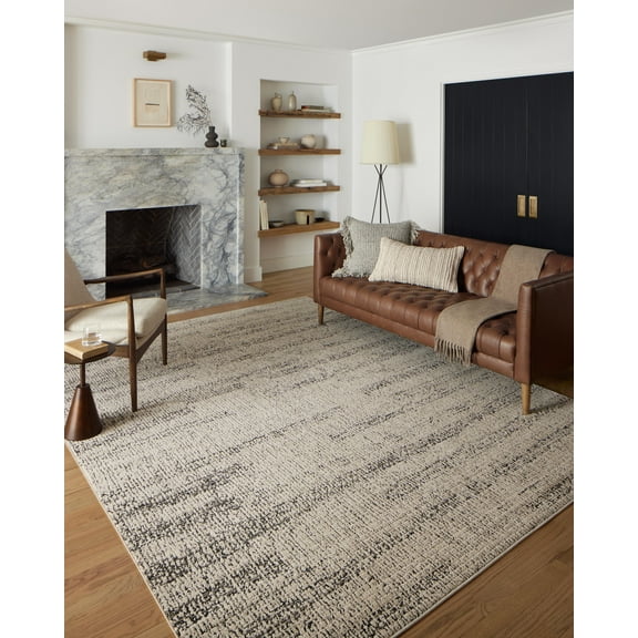 Loloi Darby Oatmeal / Charcoal 9'-2" x 13' Area Rug