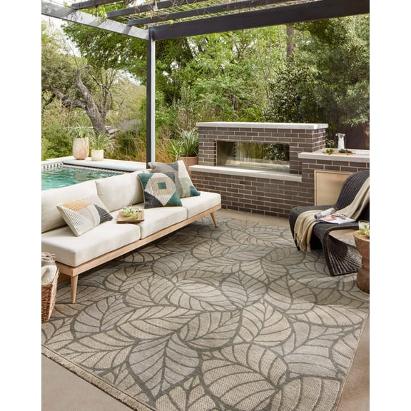 Loloi II Dawn Indoor/Outdoor Water-Resistant Patio 11'-4" x 15' Area Rug