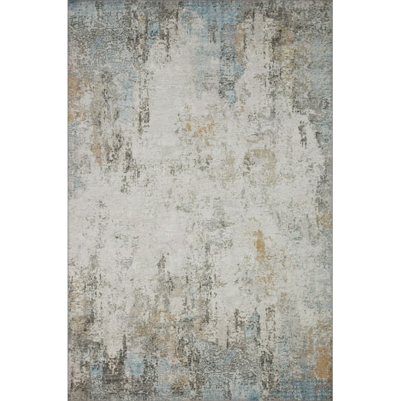Loloi II Drift DRI-04 Antique / Multi Abstract Area Rug 18" x 18" Sample