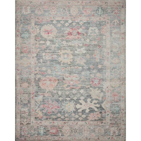 Loloi II Elysium Graphite / Multi 2'-6" X 9'-6" Runner Rug