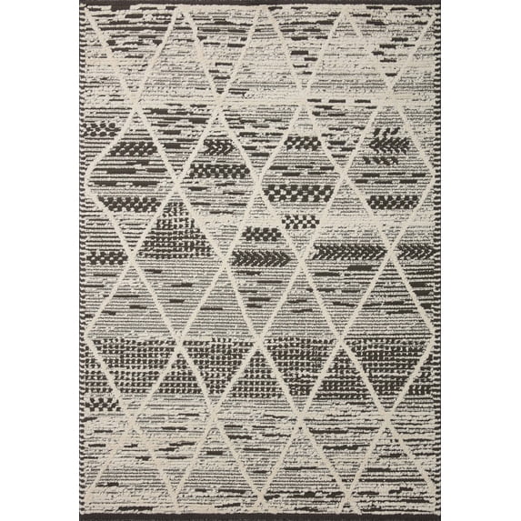 Loloi Fabian Charcoal / Ivory 2'-7" x 4' Area Rug