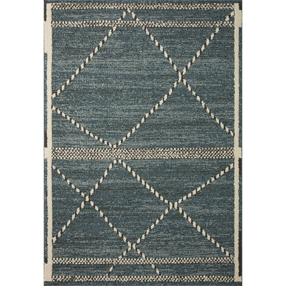 Loloi Fabian Denim / Charcoal 2'-7" x 4' Area Rug