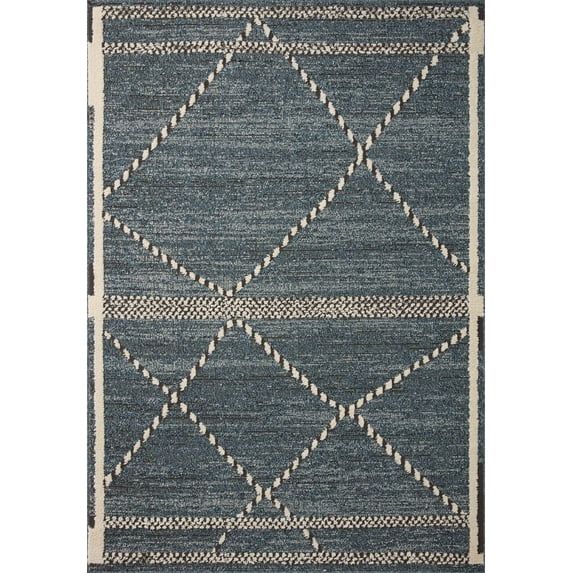 Loloi Fabian Denim / Charcoal 6'-7" x 9'-2" Area Rug