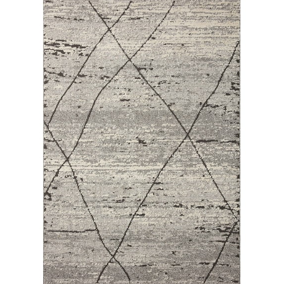 Loloi Fabian Grey / Charcoal 2'-7" x 7'-6" Area Rug