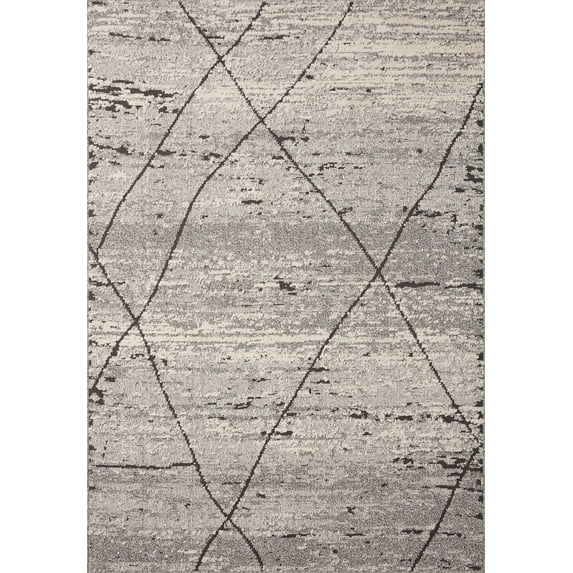 Loloi Fabian Grey / Charcoal 4'-0" x 6'-0" Area Rug