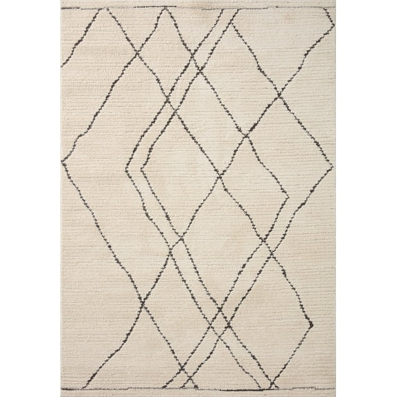 Loloi Fabian Ivory / Charcoal 9'-2" x 13' Area Rug