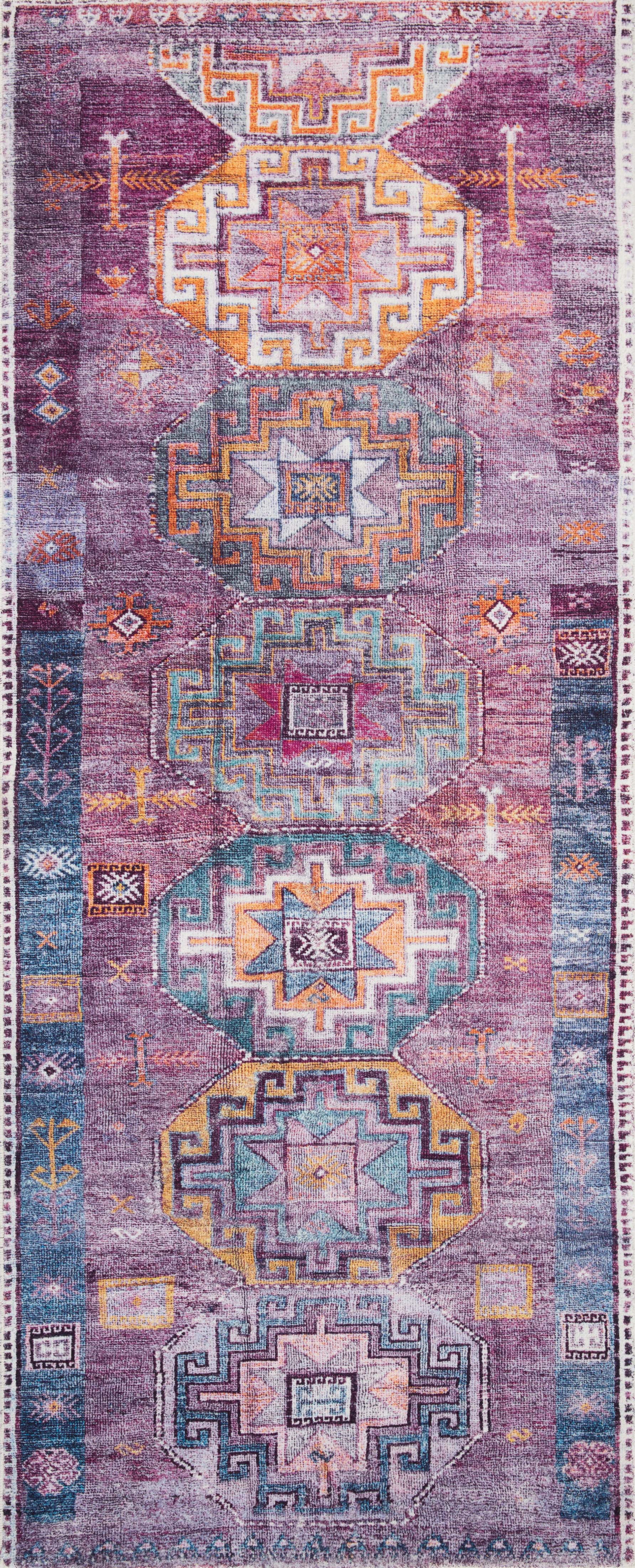 Loloi Fiona Blue / Purple 2'-0" x 5'-0" Area Rug