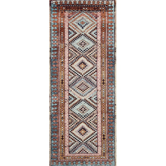 Loloi Fiona Coral / Blue 2'-0" x 5'-0" Area Rug