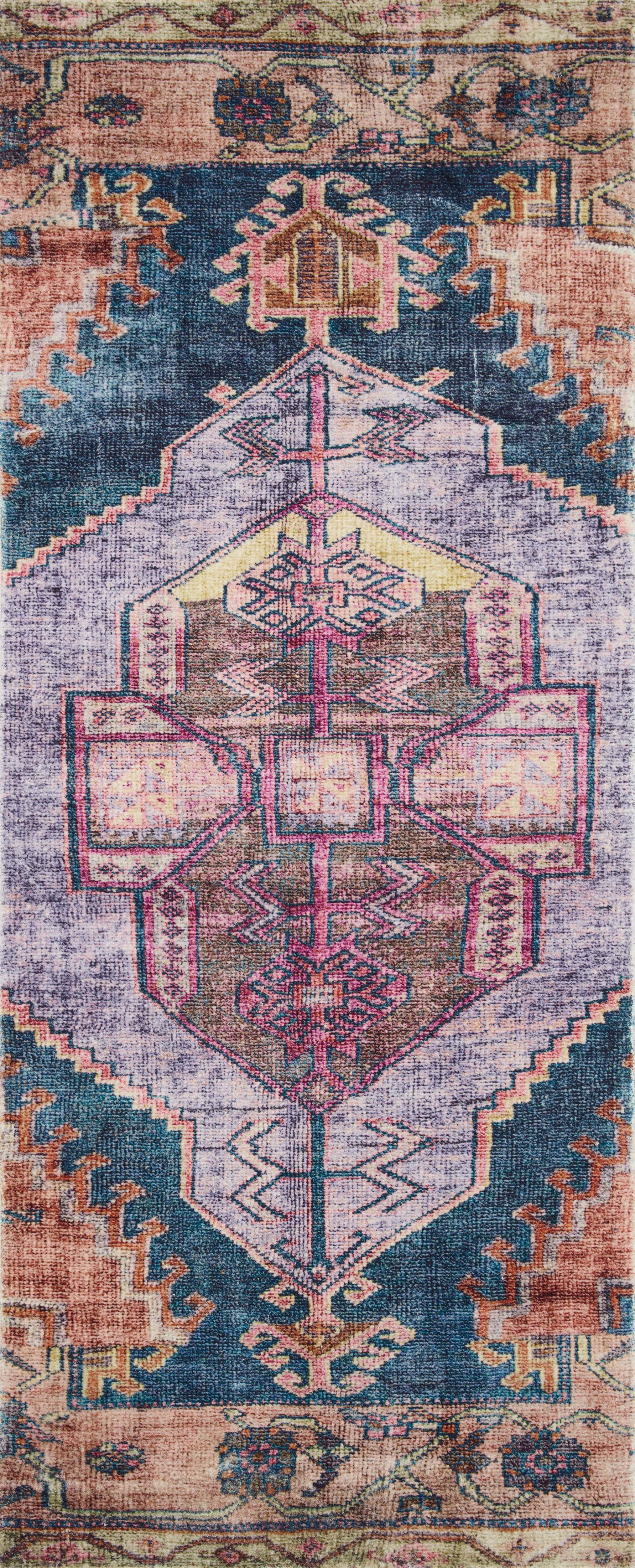 Loloi Fiona Purple / Multi 2'-0" x 5'-0" Area Rug