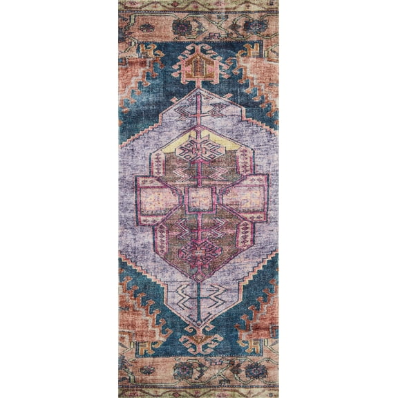 Loloi II Fiona Purple / Multi 2'-0" x 5'-0" Area Rug