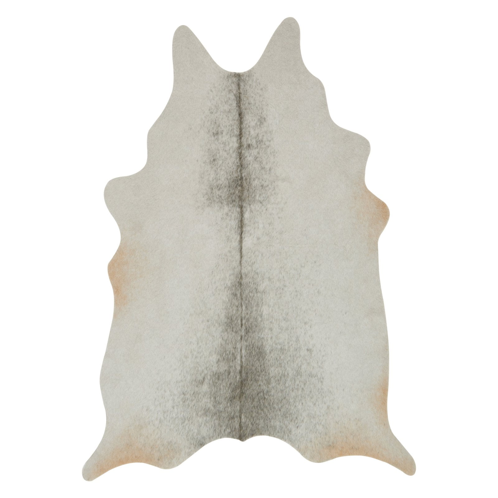 Grand Canyon Silver-Grey Cowhide-Inspired 5' x 6'6" Synthetic Rug