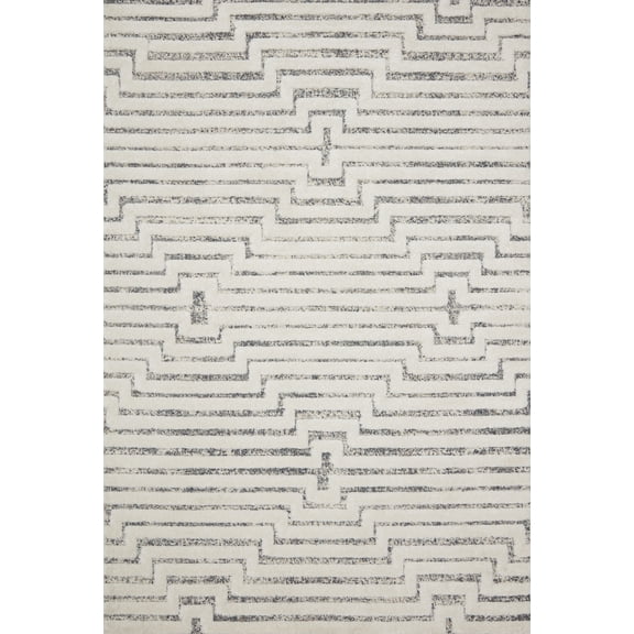 Loloi Hagen HAG-03 White / Sky Geometric Area Rug 9'-6" x 13'