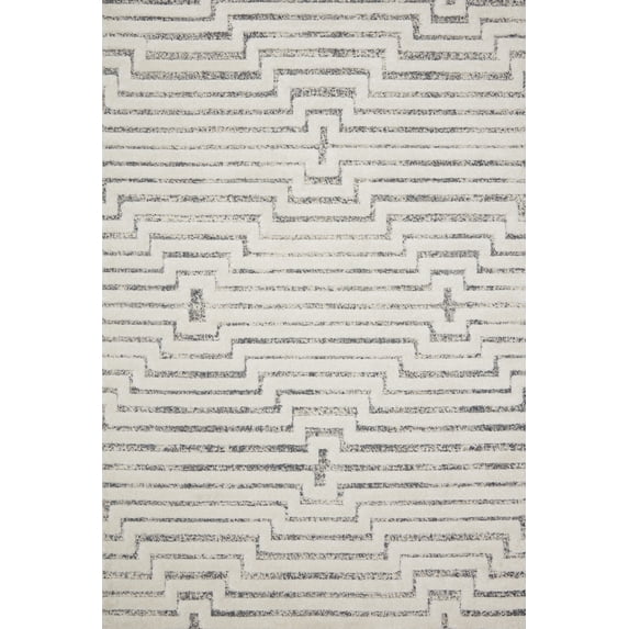Loloi Hagen HAG-03 White / Sky Geometric Area Rug 9'-6" x 13'