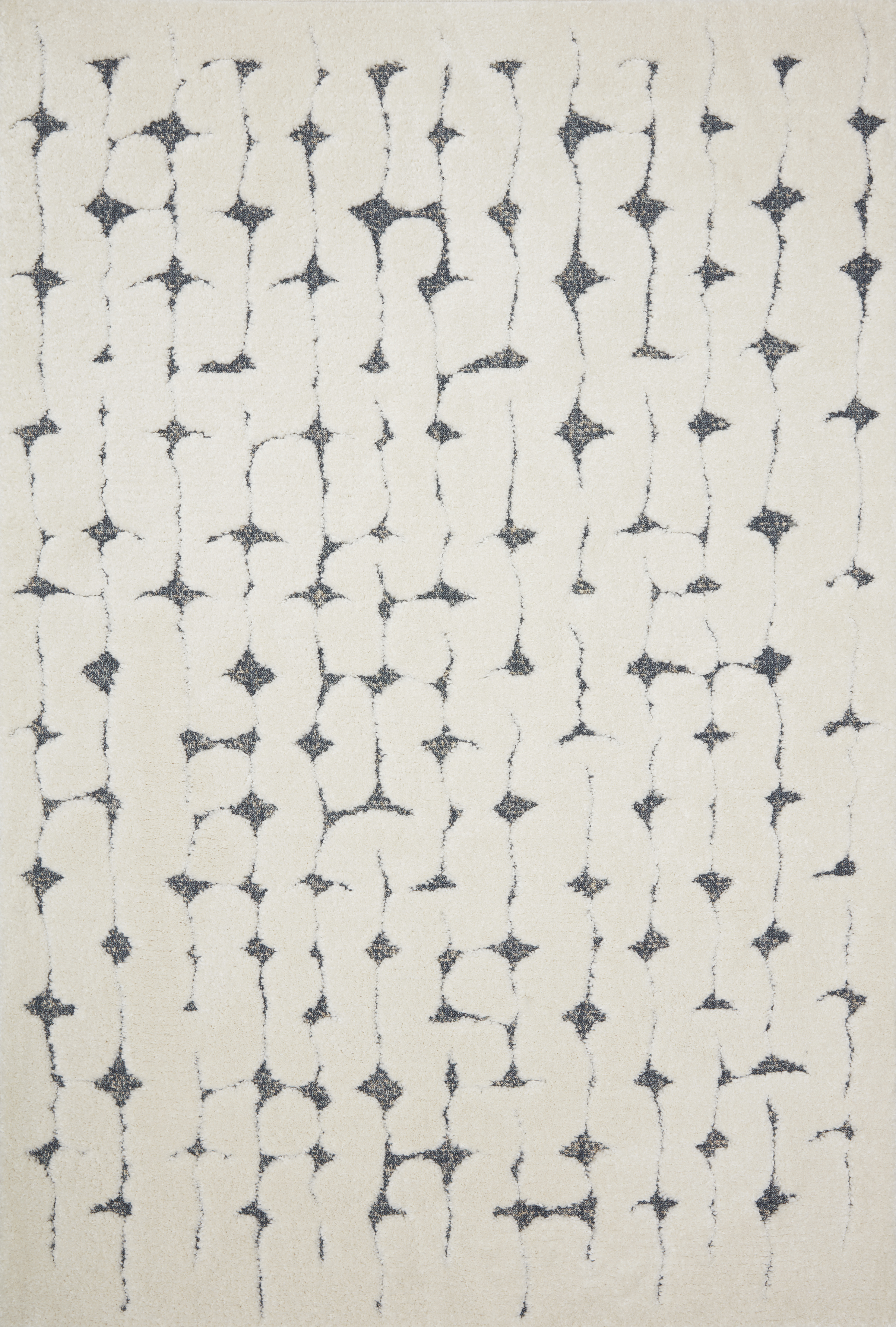 Loloi Hagen HAG-04 White / Navy Geometric Area Rug 7'-10" x 10'-10"