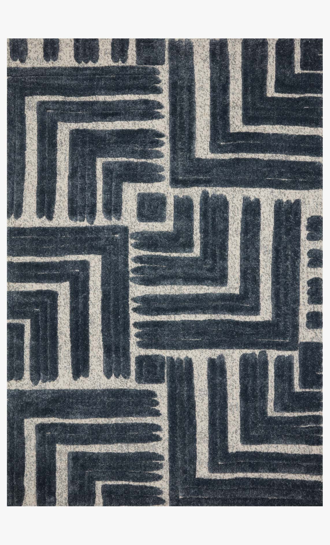 Loloi Hagen HAG-05 Blue / White Geometric Area Rug 5'-3" x 7'-8"