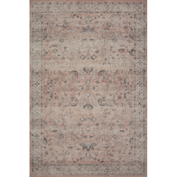 Loloi II Hathaway Printed Oriental Area Rug, Blush / Multi, 9'-0" x 12'-0"