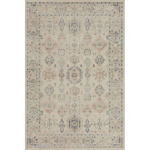 Loloi II Hathaway Printed Oriental Beige / Multi Area Rug