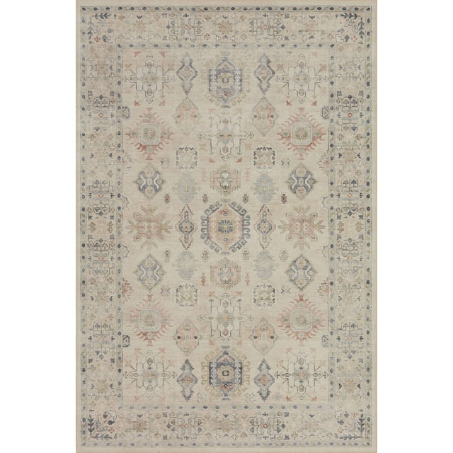 Loloi II Hathaway Printed Oriental Beige / Multi Area Rug