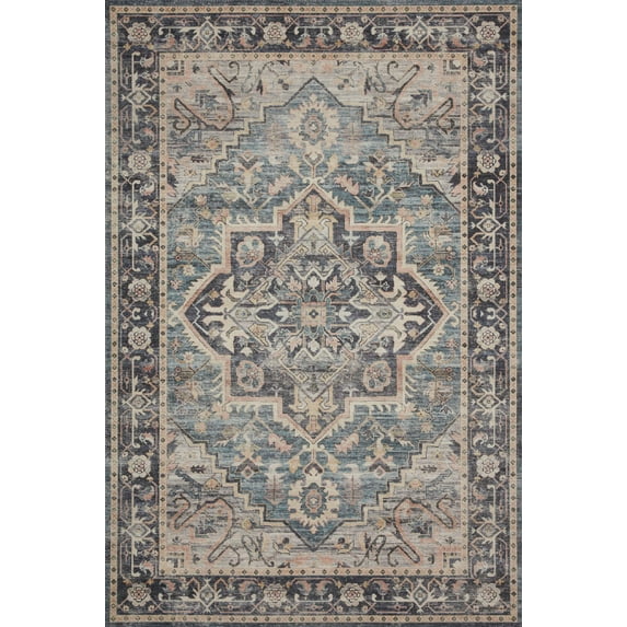 Loloi II Hathaway Printed Oriental Navy / Multi Area Rug