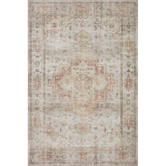 Loloi II Heidi Collection HEI-02 Sage / Multi, Oriental Area Rug 7'-6" x 9'-6"