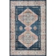 thumbnail image 1 of Loloi Heidi Collection HEI-03 Denim / Blush, Southwestern Area Rug 7'-6" x 7'-6" Round, 1 of 9
