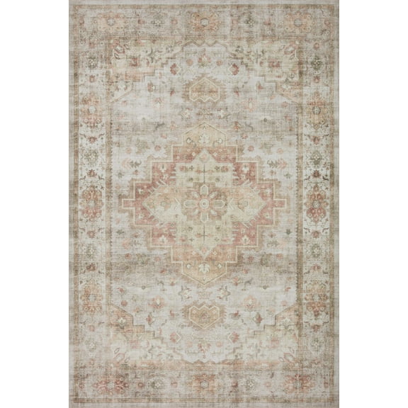 Loloi II Heidi Collection HEI-02 Sage / Multi, Oriental Area Rug 5'-0" x 7'-6"